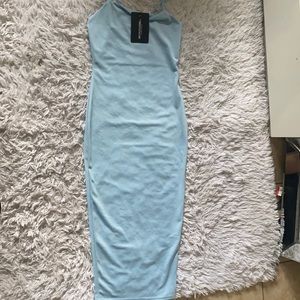 Light blue midi dress